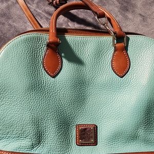 Dooney & Bourke Pebble Leather Zip Satchel